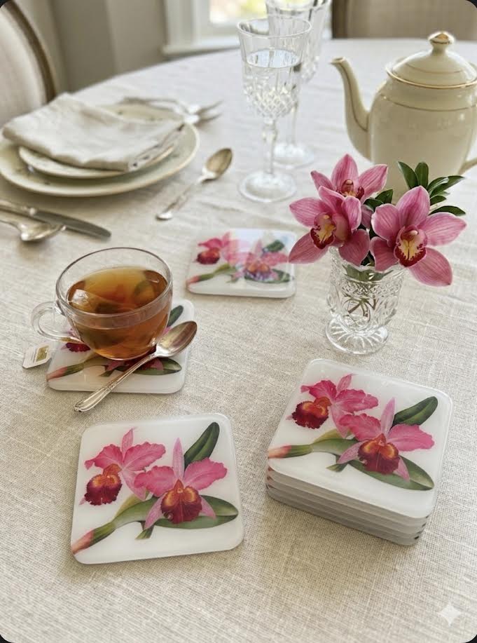 The Orchid and bloom Coaster Collection