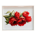 Crimson Tulips -Resin Tray