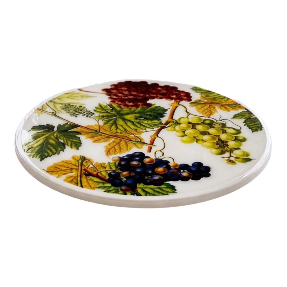 Grapes & Vines Luxury Resin Lazy Susan – Handcrafted Table Art