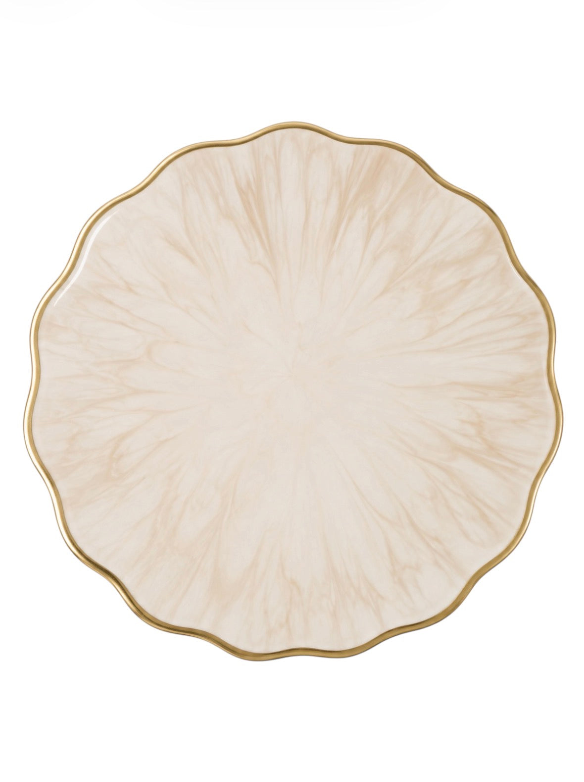 Ivory Pearl Resin Placemat – Handmade Luxury Table Decor