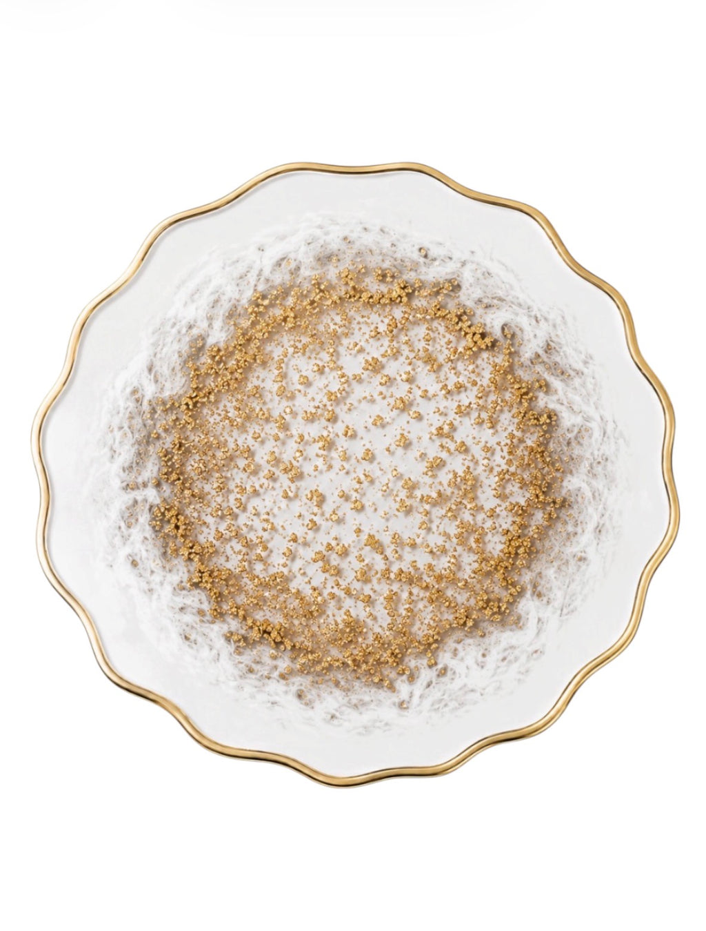 Golden Pearl Resin Placemat – Handmade Luxury