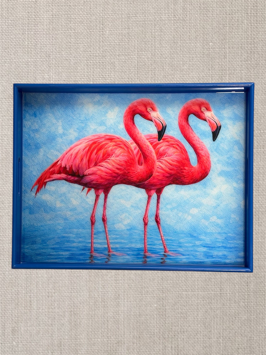 Royal flamingos -Resin Tray