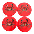 Coastal Chic: Red Crab Statement Coasters