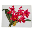 Floral Red Elegance Placemats  – Handcrafted Botanical Resin |  30x40 cm
