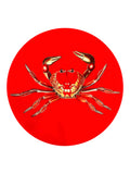Red Crab Round Placemats | Handcrafted Coastal Table Decor