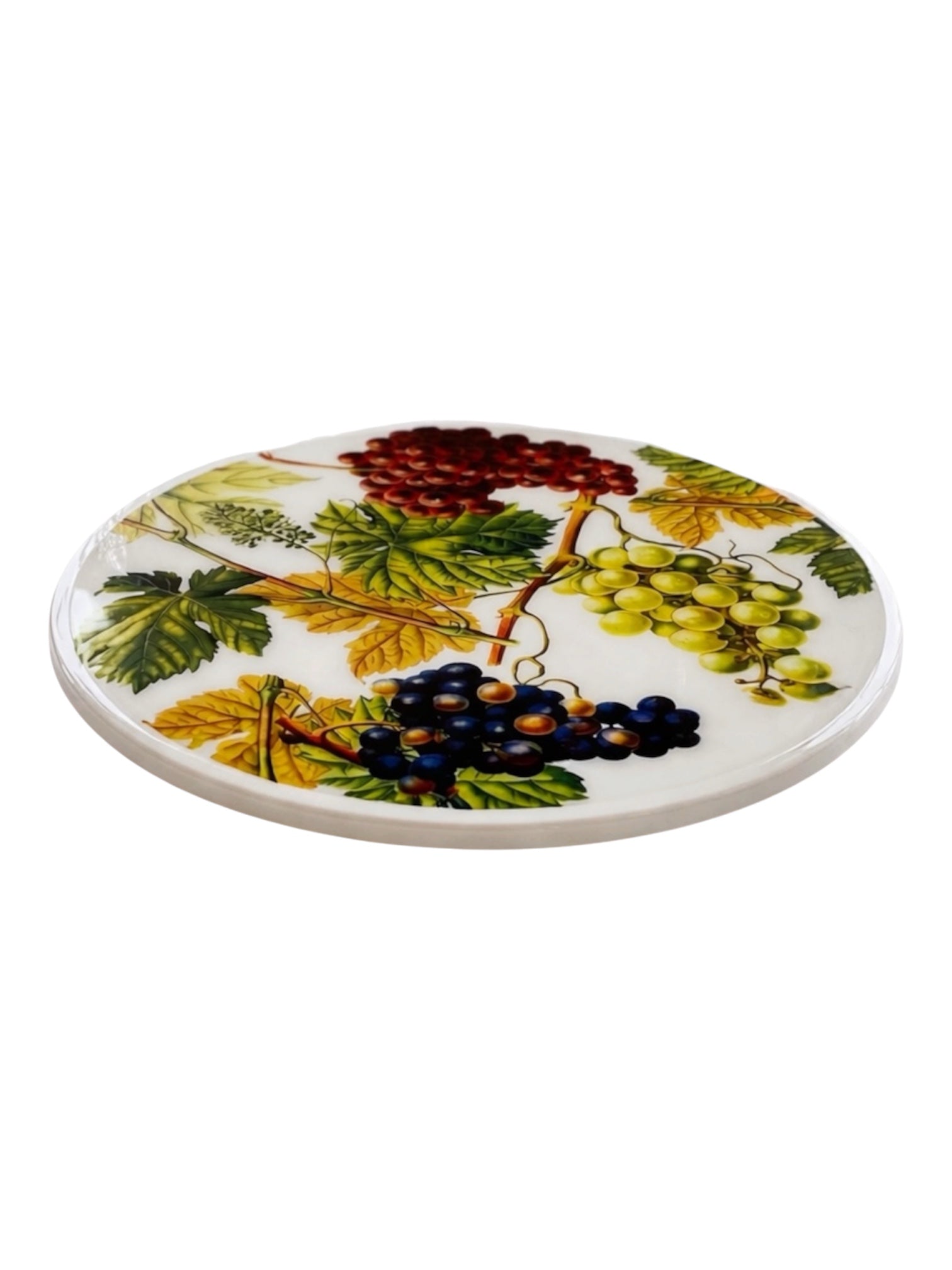 Grapes & Vines Luxury Resin Lazy Susan – Handcrafted Table Art