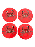 Red Crab Coasters | Handmade Coastal Table Decor