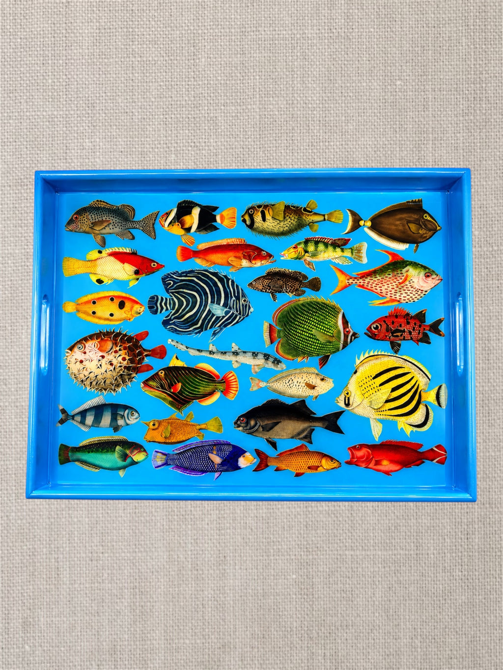 Tropical Fish Decorative Tray | Handmade Marine Table Decor