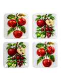 Apple Blossom Luxury Coasters – Handcrafted Resin-on-Wood
