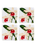 White Orchid Coasters | Handmade Floral Table Decor