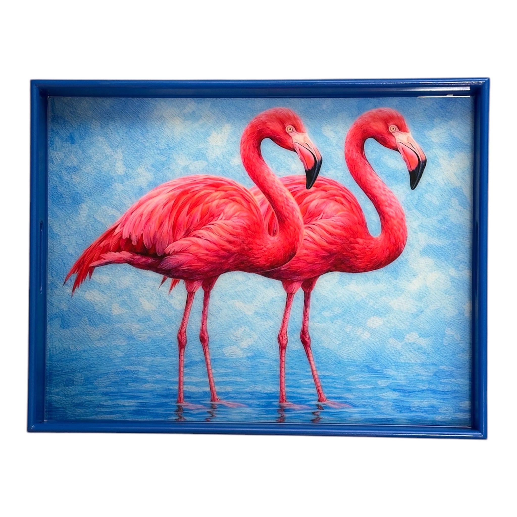 Royal flamingos -Resin Tray