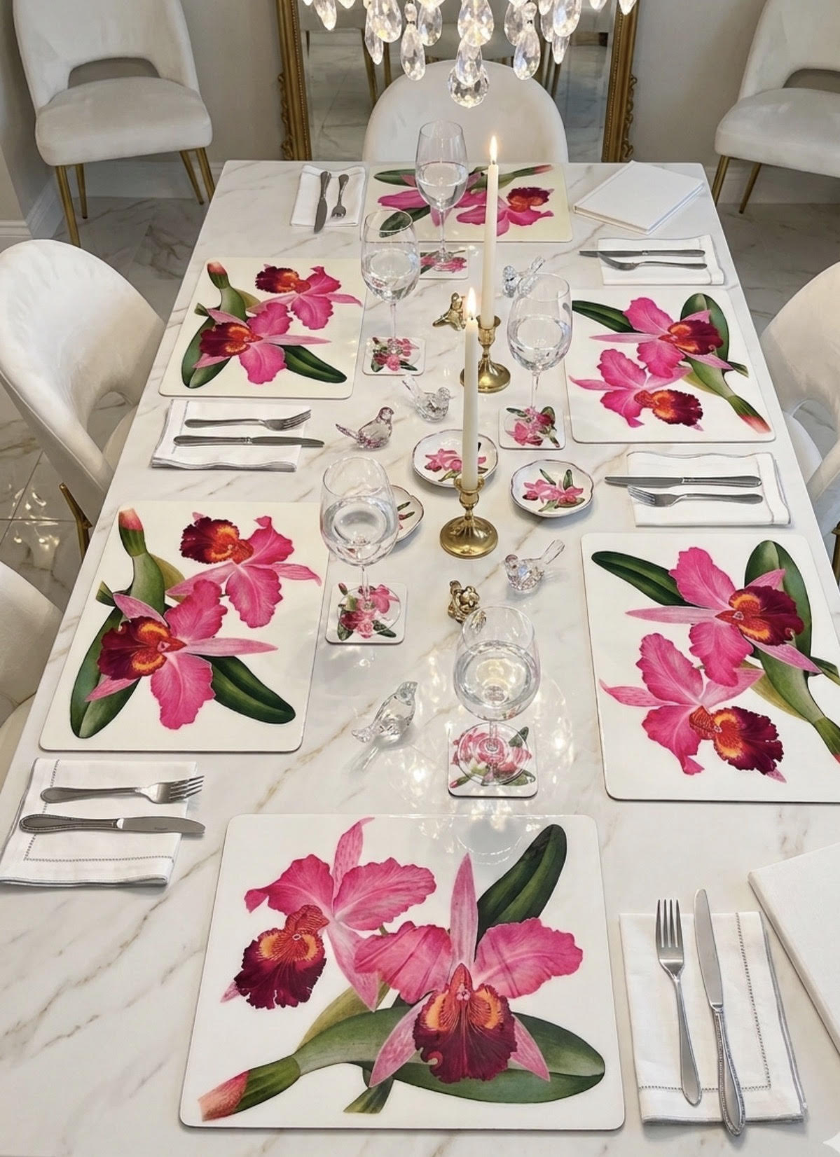 Orchid Rose Collection- Placemats