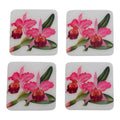 Handcrafted Coasters: Orchid Rose Collection